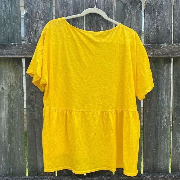 Fresh Produce Yellow Oversized Babydoll T-Shirt | M/L - Picture 4 of 4